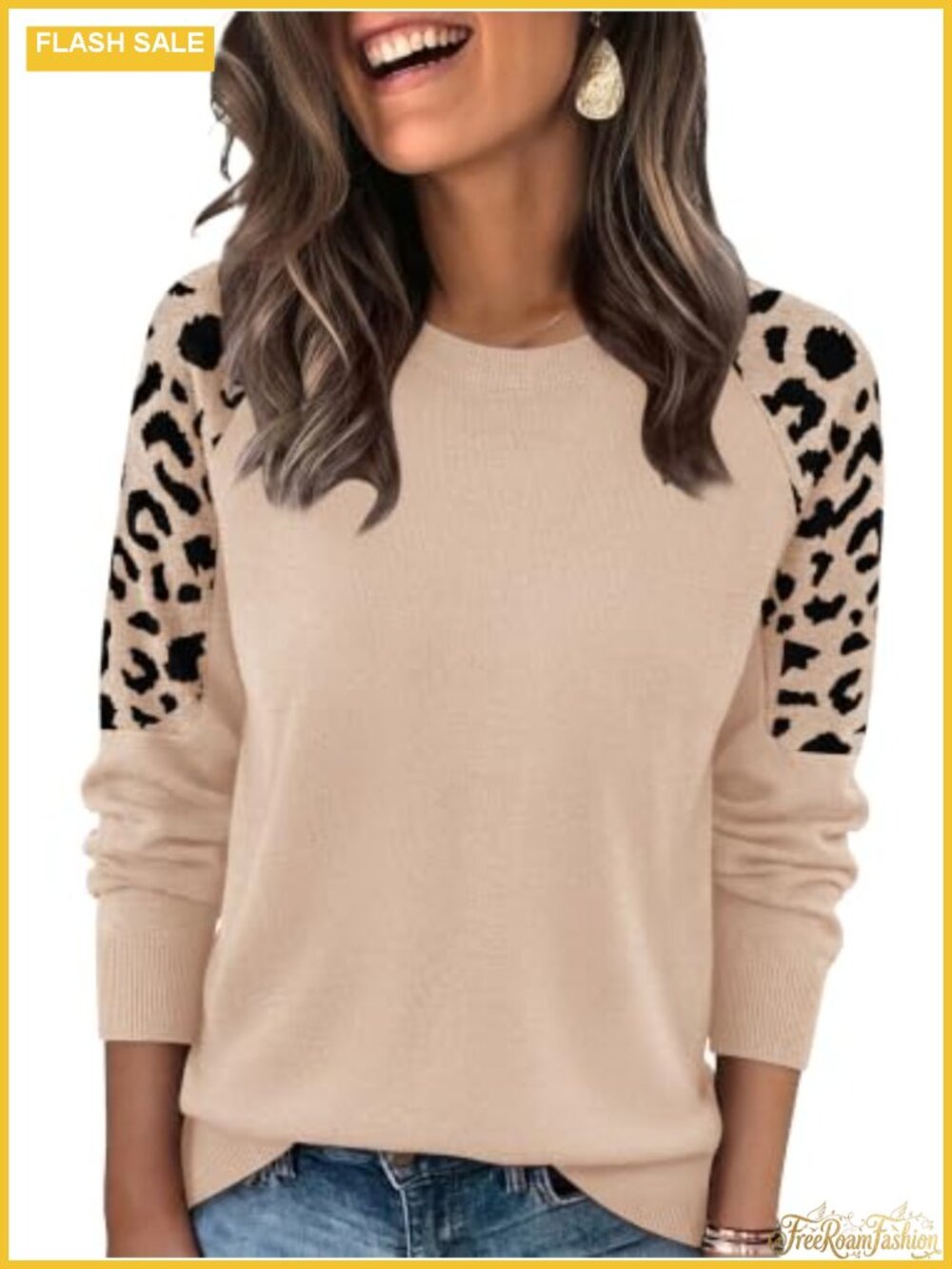 Womens Lightweight Soft Knit Pullover Sweater Raglan Sleeve Jacquard